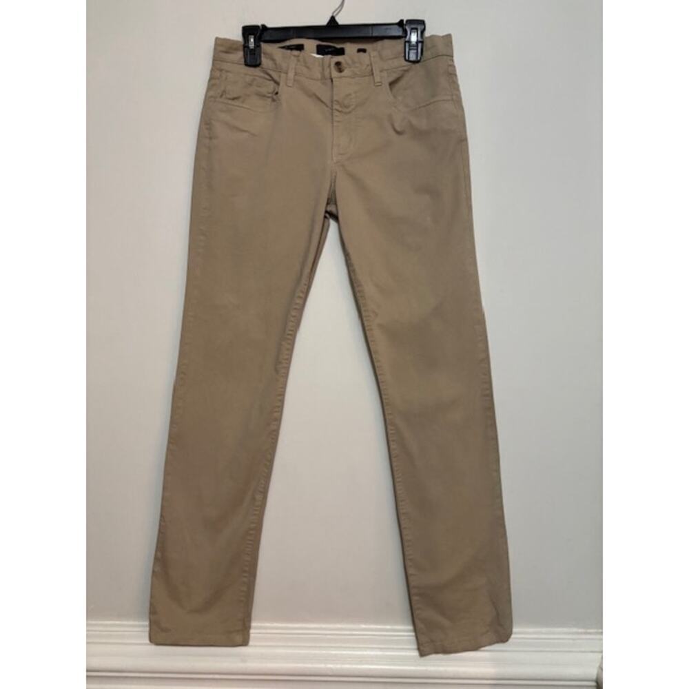 Vince Pants Mens Size 30 X 30 Five Pocket Slim Fit Tan Beige Stretch Mid Rise